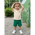 thumbnail image 3 of BemeyourBBs 2Pcs Baby Boy First Birthday Outfit Summer 1st Birthday Clothes Short Sleeve Golf Embroidery T-Shirt Shorts Set Toddler Baby Boy Summer Golf Outfit, 3 of 9