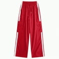 thumbnail image 5 of UAYOTSE Girl's Athletic Track Pants Wide Straight Leg Pants Fitness Clothing,Sizes 5-6 Years, 5 of 5