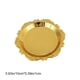thumbnail image 3 of Bandeja de metal dorado con relieve | Recipiente decorativo para postres, aperitivos y joyas | Organizador de mesita de noche | Decoración del hogar de 7,87 pulgadas, 3 of 6