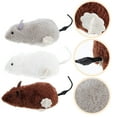 thumbnail image 2 of 3 ratones de cuerda realistas para gatos de interior, juguetes interactivos para masticar, juguetes realistas para gatos, 2 of 7