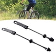 thumbnail image 2 of Quick Release Lever Anti-oxidation High Hardness Sturdy Structure Comfortable Grip Front Wheel 100mm Rear 135mm Repair Ergonomic Design Mountain Bike Bicycle Steel Skewer Bike Accessory, 2 of 7