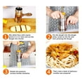 thumbnail image 2 of Stainless Steel Manual Hand Crank Pasta Maker with 5 Molds - Adjustable Thickness Settings for Homemade Noodles - Compact & Easy to Clean Kitchen Tool Akmoler | Stainless Steel, Multicolor, 2 of 9
