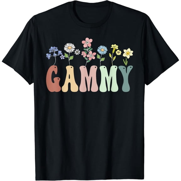 Gammy Women Wildflower Floral Design Gammy T-Shirt, F743 Tshirt All Size S-5XL