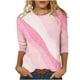 thumbnail image 2 of ICHUANYI Liquidación Mujer Moda Casual Impreso Bachelorette Verano Cuello Redondo Manga Larga Top/Camisa ICHUANYI WER202308245516, 2 of 5