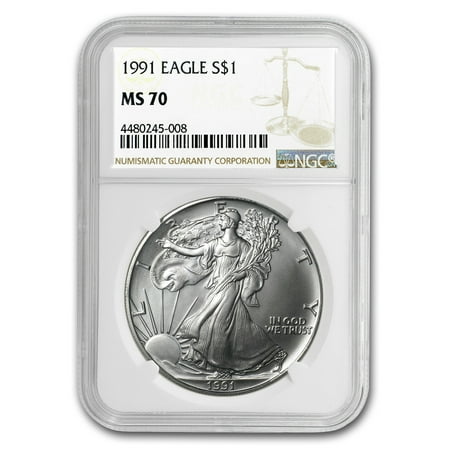 1991 Silver American Eagle MS-70 NGC (Registry Set)
