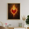 thumbnail image 6 of Diamond Art Kit for Adults, Burning Heart Flame Symbol Diamond Painting for Adults Beginners, 5D DIY Diamond Art Painting Kits, Colorful Diamond Painting Craft for Home Decor 12x16, 6 of 7