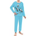 thumbnail image 2 of DISNIMO Panda Music Note Pjs Sets for Kids Cotton Pajamas Girls Size 11/12 Pajama Sets for Kids Boys 2 Piece Sleep Set for Kids Long Sleeve Pajamas Long Pants Set Crew Neck Pj Tops, 2 of 7