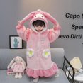 thumbnail image 1 of Bonito camisón de franela para niña, pijama con capucha de manga larga, bonito Sanrios My Melody Cinnamoroll, Kawaii, otoño e invierno, regalo para niños, 1 of 4