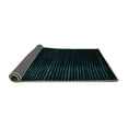 thumbnail image 2 of Ahgly Company Indoor Square Abstract Turquoise Blue Modern Area Rugs, 8' Square, 2 of 4