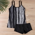 thumbnail image 4 of Women's Plus Size Tankini Set, Two Piece Swimsuit for Women, V Neck Modest Bathing Suits with Adjustable Straps, Tummy Control Swimwear with Removable Pads for Beach Pool Vacation, 4 of 6