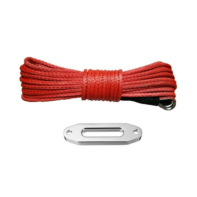 5mm * 12m + 4000lbs Fairlead Synthetic Winch Line Rope With Sheath And Thimble For 4x4 4wd Atv Utv Off-road ,Easy to Use