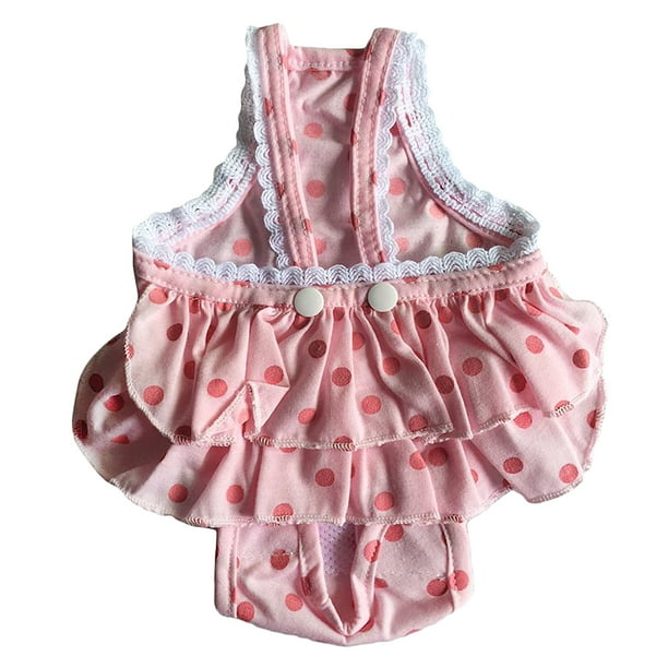 Pantalón Físico Reutilizable Para Perros Sunnimix Sanitario Con Correa Ajustable L Rosa