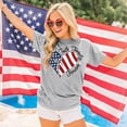thumbnail image 3 of MOUSYA 4th of July Shirts Women Faith Family Freedom Tshirt American Flag T Shirts Star Stripes Patriotic Shirts Top, 3 of 10