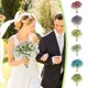 thumbnail image 1 of Ramo de Aliento de Bebé Artificial, 12 Tallos, Espuma Azul, Cielo Estrellado, Flores para Bodas, Decoración Del Hogar y Adornos. Ahb1542 620 12 Ramo de Aliento de Bebé Blanco., 1 of 6