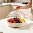 thumbnail image 5 of Clear Candy Bowl with Secure Lid, Large Transparent Fruit Serving Bowl, Food Grade Storage Container for Snacks, Cookie, Coffee Table Home Decor, 5 of 6