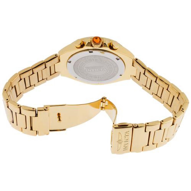 Women\'s Orange and Gold Chain-Link Bracelet Watch thur Invicta Invicta Women main image 4
