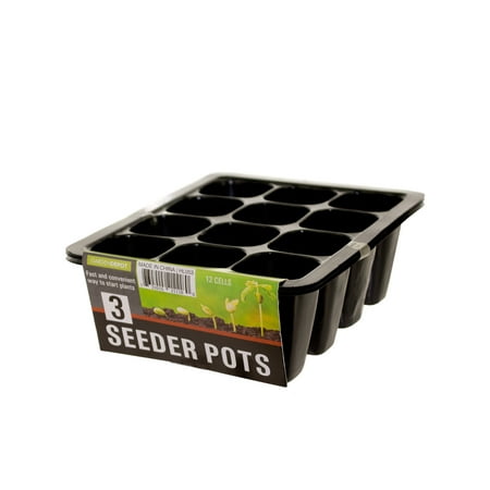 Seeder Pots Set Contains 3 Pots Fast and Convenient Way to Start (Best Way To Support Plants)