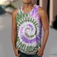 thumbnail image 3 of ZCFZJW Workout Tank Tops for Men Big and Tall Regular Fit Casual Tie Dye Graphic Sleeveless Crew Neck Basic Tees Tops Loose Comfy Camisole Shirts Multicolor#08 XXXL, 3 of 5