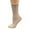 Beige (Pin Dot), variant on Sierra Socks Women's Cotton Crew Pin Dot and Striped Casual Dress 4 Pairs Socks (Assorted - Pin Dot/Striped)