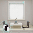 thumbnail image 6 of (W78 x H72,White)HILADUO Motorized Roller Shades Light Filter Window Roller Blinds Outside Mount Zigbee Motor Blind Shade Mobile Phone Remote Control Compatible Alexa Google Via Tuya Hub, 6 of 8