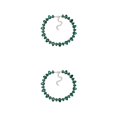 thumbnail image 4 of Qarigey Gargantilla en forma de gota de agua de cristal de lujo Colgante de cristal Collar de adorno de cuello elegante para compromiso Verde Verde 2piezas, 4 of 6