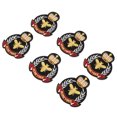 thumbnail image 5 of uds parches de tela DIY bordado abeja corona insignia patrón hierro en parches para ropa decoración artesanal de reparación, 5 of 5