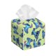 thumbnail image 1 of Funda para caja de pañuelos de cuero con puntadas cuadradas, soporte para papel de seda con cinturón inferior, funda estética para papel facial con forma de cubo, decoración moderna para baño y, 1 of 8
