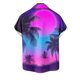 thumbnail image 4 of Mens Casual Manga Corta Botón Abajo Camisas Turndown Cuello Blusa de Impresión, Poliéster Ligero Top de la Moda para el Verano Al Aire Libre Y el Uso Diario, 4 of 6