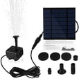 thumbnail image 3 of Walbest Mini Solar Fountain Pump, Solar Water Pump Power Panel Kit Submersible Brushless for Garden Water Circulation/Pond Fountain, Pool Decor (7V 1.2W), 3 of 7