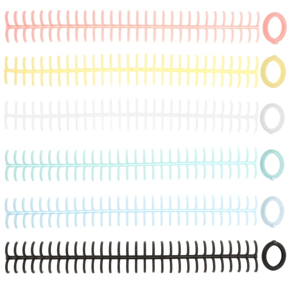 Milisten 6-Pack Binding Assorted Sizes Loose Leaf Notebook Coil for Organizing Papers and Documents