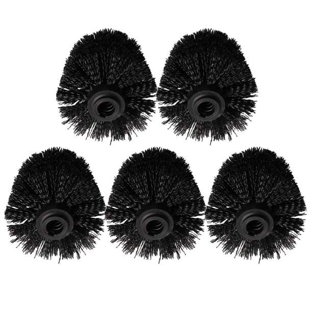 GOOHOCHY 5 cabezales de cepillo de limpieza útiles para baño, reemplazo de cabezales de cepillo, color negro.