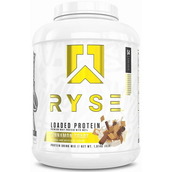 RYSE Loaded Protein Powder - Cinnamon Toast - 54 Servings