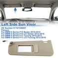 thumbnail image 2 of Parasol del lado izquierdo Unique Bargains para BMW Serie 5 F10 Sedán 2010-2013, sombra de protección frontal izquierda, reemplaza No. 51167248857, ensamblaje de parasol del automóvil beige, 2 of 7