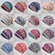 thumbnail image 2 of Gorro tipo jersey de primavera, otoño e invierno, para mujer, con forma de luna, babero, estilo étnico de doble propósito, con cintas cálidas de terciopelo, bolso para mujer, tocado, 2 of 6