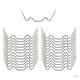 thumbnail image 1 of Pinzas De Acristalamiento , Paquete De 100, Abrazaderas De De Invernadero de material acero Inoxidable Tipo W, 1 of 7