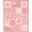 Pink, Pattern 6, variant on Design&I 8'x10' Washable Area Rug Sleek Flatweave Pet Friendly Pink Cream Whimsical Floral and Abstract Shapes Elegant Blend of Playful Botanicals for King Size Bedroom, Under Bed