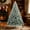 Green_Free Size, variant on YOHAVEN 4FT Flocked Snow-Covered Artificial Christmas Tree Full Branches with Metal Hinges Holiday Home Office Seasonal Decor Xmas Tree Party Centerpiece Winter Wonderland Decor