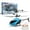 Blue, variant on Travelwant RC Aircraft Toy with Bright Light Gesture Infrared Sensor Anti-collision Rechargeable Simulation Model Toy Anti-interference Remote Control Airplane Mini 2CH Helicopter Toy