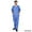 Ceil Blue, variant on Solid Men Scrub Set, Men Medical Uniforms 201- (WHITE)