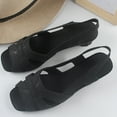 thumbnail image 2 of Ruyang Summer Women's Sandals Solid Color Low Heeled Casual Women's Shoes Flat Sandals for Women Closed Toe Beach Shoes, 2 of 6