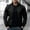Black, variant on Elvqul Mens Jackets Big and Tall Zipper Comfortable Coat Plain Clothing Work Long Sleeve Army Green Shirt