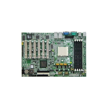Refurbished-TyanTomcat K8S S2850G2NSocket 940 Opteron motherboard (100/200 Series), AMD 8111 chipset, 4DIMMS max 8GB of REG (ECC/NON-ECC)DDR333/366/200, 2xATA133, 6xPCI, Onboard dual Gigabit (Best Non Overclocking Motherboard)