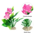thumbnail image 3 of Unique Bargains 1pcs Fish Tank Aquarium Decorations Plants Pink 5.91" PE Ceramics Plants for Aquarium Decor, 3 of 7
