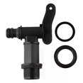 thumbnail image 4 of Plastic Bucket Faucet Water Butt Tap For Rain IBC Barrels Snap/Push Black Garden Hose Faucet Garden Supplies Accessories, 4 of 5