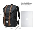 thumbnail image 2 of KAUKKO Laptop Outdoor Backpack, Traveling Rucksack Fits 15.6 Inch Laptop(5-12-BLACK), 2 of 5