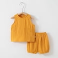thumbnail image 4 of Birdeem Ensemble de Pyjama Bébé Été Respirant Col Rond en Coton Complet Shorts, 4 of 12