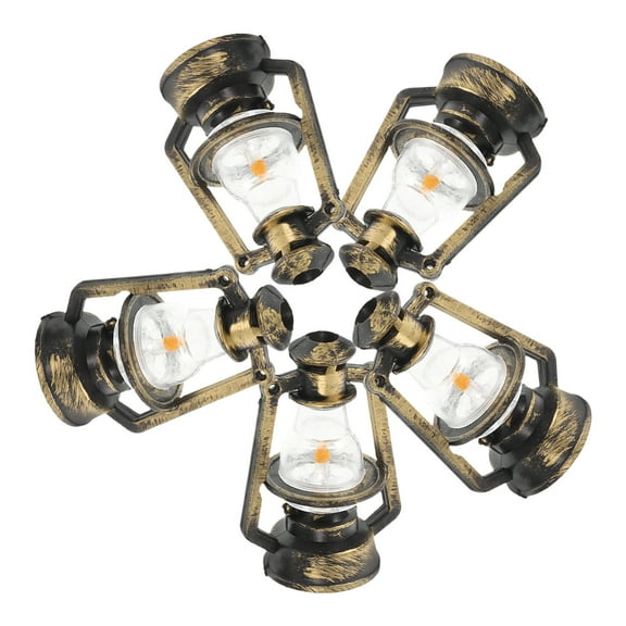 5 Pcs Miniature Lamps and Toys Dollhouse Accessories Landscape Lanterns Decorative Lights