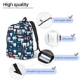 thumbnail image 4 of Salouo Dental for Travel Backpack for Men Women,Casual Laptop Backpack Daypack Business Work Bag for Travel、Hiking、Weekend -Medium, 4 of 5