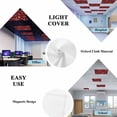 thumbnail image 5 of Red Plaid Snowflake Christmas Fluorescent Light Covers, Xmas Snowflake Magnetic Light Covers for Ceiling Lights, Fluorescent Ceiling Shade Filters for Classroom Bedroom Office 4x2Ft x 2PCS, 5 of 8