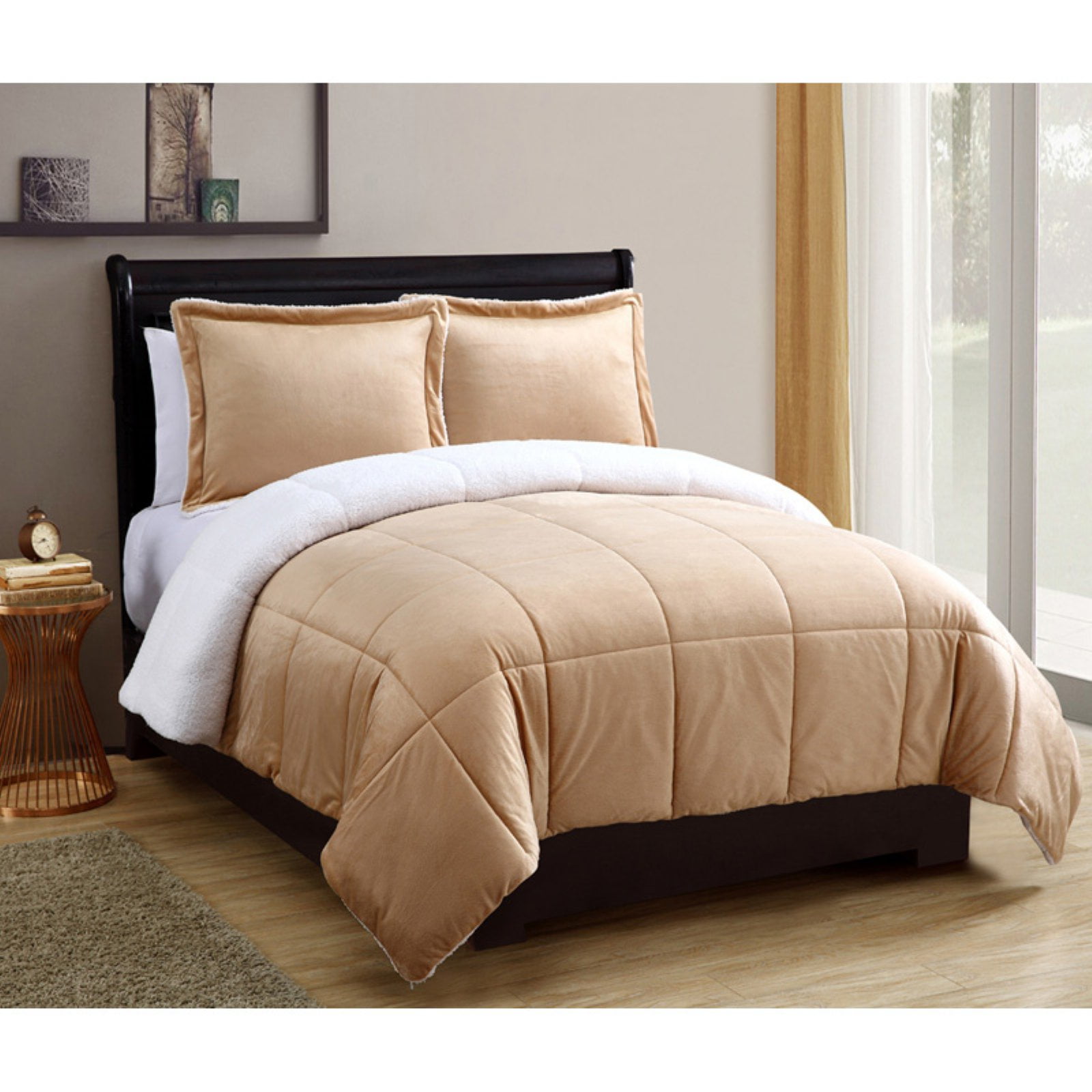 Micro Mink Sherpa Comforter Set by VCNY